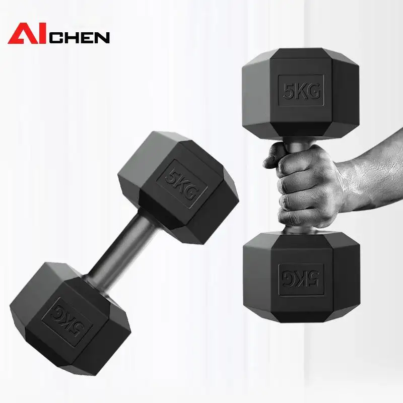 Factory Wholesale 22 Lbs Hexagon Dumbbell Lifting Equipment Workout Dumbbel