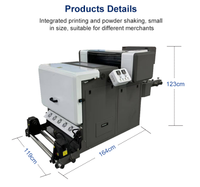 Cowint Bekleidungsetiketten Maßgeschneiderte Baumwollstoffe A1 Digital DTF Textildrucker Druckmaschine zum Verkauf 60CM Stampante DTF