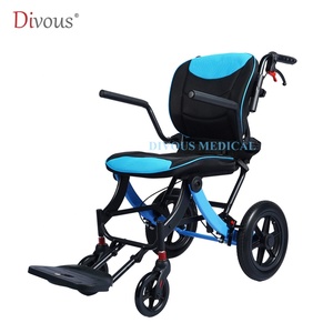 Compact Lightweight Manual Wheelchair Foldable <b>Small</b> Size Mobility Device for Hospital Disabled Travel Use - Product Image 2