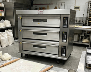 Four à tube chauffant électrique commercial neuf de haute qualité, 3 couches, 9 plateaux, contrôle numérique, garantie 1 an pour les boulangeries - Product Image 1