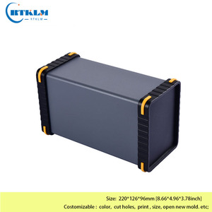 กล่องอลูมิเนียมอิเล็กทรอนิกส์ <span class=keywords><strong>DIY</strong></span> โครงการอิเล็กทรอนิกส์กล่องกระจายพลังงานกล่องเชื่อมต่อแบตเตอรี่อลูมิเนียม220*126*96มม. - Product Image 6