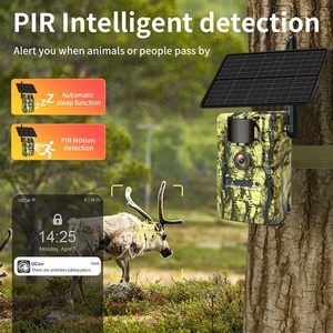4G Năng Lượng Mặt Trời GSM Đường Mòn Máy Ảnh 3MP HD Sim Thẻ LTE Truy Cập Từ Xa Ánh Sáng Màu Đen Tầm Nhìn Ban Đêm Phát Hiện Chuyển Động GPS Đường Mòn Săn Bắn Máy Ảnh - Product Image 2
