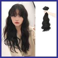 Mujer 55CM Wave Pith Stick Extensiones de cabello humano Parte Pelucas (WFHTCHB) - Product Image 1