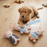 Famipet Fabricant Vente en Gros Personnalisée Nouveau Design Mignon Alpaca Jouet Sonore en Peluche Douce et Froissée pour Animaux de Compagnie, Ensemble de Jouets Sonores pour Chiens