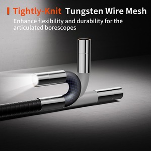 180 Degree 2 Ways Articulating Borescope Industrial Endoscope With 6mm Articulated Snake <strong>Camera</strong> With 8 Adjustable LED PQ321 - Product Image 3