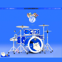 Batterie de caisse claire acoustique portable PD Oriental Zen Jazz 22" en érable, double couche, démontage rapide, légère