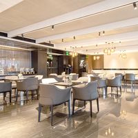 JEILI Muebles de Cafetería Personalizados, Diseño de Cafetera, Muebles de Restaurante, Juego de Mesa y Sillas de Mármol