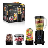 Groothandel Keuken Voedselverwerking 4-in-1 Elektrische Sapcentrifuge Blender Draagbare Blender voor Sap Shakes Vlees Hakken Noten Malen
