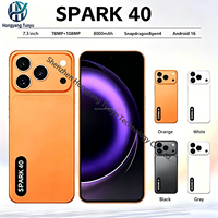 Nuevo Spark40 2026, 22G+1TB, Pantalla HD de 7.3 Pulgadas y 144Hz, Android 16, Cámara Trasera de 108MP, Smartphone Celular LTE, Carga Rápida de 65W