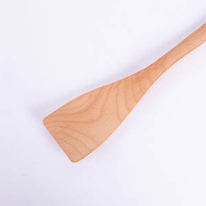Ustensiles de cuisine multifonctionnels en bois de qualité fantastique, spatule courbée de 33 cm - Product Image 2