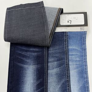 Tessuto Denim Naturale Ananas e Canapa 60/40, Stile Tessuto Liscio, Tinto in Filo, Impermeabile, per Designer di Abbigliamento, Negozi di Tessuti, Rivendita - Product Image 3
