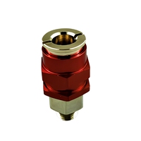 Kit de raccords rapides en nitrile anodisé rouge 1/4 pouce NPT, marque OEM, garantie 1 an, 0,1 kg, pour l'entretien automobile