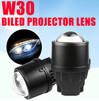 Nouvelle Arrivée 2026 W30 ECO 100W Phare Antibrouillard Bi-LED pour Voiture avec Lentille de Projection Canbus DC 9-18V Universel Système d'Éclairage Automobile 3 Couleurs