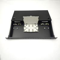 Boîtier de distribution ODF 48 ports LC UPC pour montage en rack 1U 19 pouces, panneau de brassage fibre optique 24/48 cœurs LC