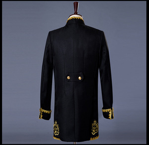 Esmoquin <span class=keywords><strong>de</strong></span> <span class=keywords><strong>boda</strong></span> <span class=keywords><strong>para</strong></span> <span class=keywords><strong>hombre</strong></span> con bordado dorado <span class=keywords><strong>de</strong></span> <span class=keywords><strong>Color</strong></span> Blanco/Negro, conjunto <span class=keywords><strong>de</strong></span> 3 uds., trajes <span class=keywords><strong>de</strong></span> actuación formales <span class=keywords><strong>para</strong></span> <span class=keywords><strong>hombre</strong></span> - Product Image 4