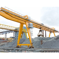 Grue à portique professionnelle de 50 tonnes à double poutre avec rail coulissant, portée de 18 à 35 m, hauteur de levage de 22 m, marque YunTian, utilisation en extérieur/en port
