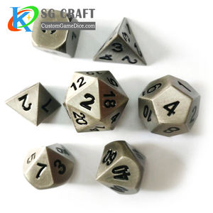 Dadi poliedrici personalizzati 20 lati Rpg grandi in bianco Multi colore mentale <span class=keywords><strong>D8</strong></span> dadi in metallo tungsteno - Product Image 2