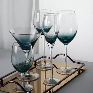 Vente en gros de tasses en verre pour mariage ensemble de verres à vin décoratifs en cristal coloré style craquelé flûtes à <span class=keywords><strong>champagne</strong></span> - Product Image 2