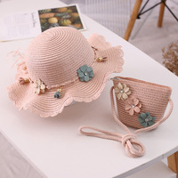 Grosir Topi Pantai Balita Lebar Anak-anak Musim Panas Topi Jerami Ember untuk Anak-anak Topi Musim Panas Topi Visor