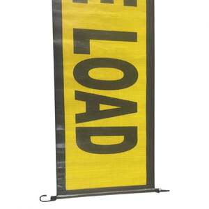 Impression personnalisée 18 pouces X 84 pouces Mesh véhicule remorque sécurité routière surdimensionné charge bannière avec cuir Pu et crochet - Product Image 6