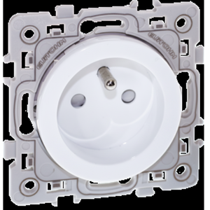 Blanco 2P + T SQUARE Socket Enchufes y enchufes de calidad premium - Product Image 1
