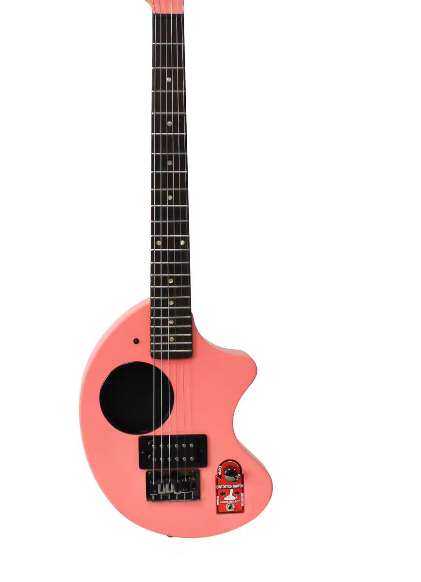 FERNANDES ピンク エレキギター FERNANDES Electric Guitar with Built-in Speaker for