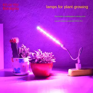 Lampe USB en LED pour croissance de plantes, Pot de fleurs d'intérieur, lumière pour Table, 10w