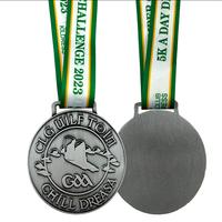 Médaille de finisseur Ecorun 25KM en bronze antique, rectangulaire, avec motif en relief de faune et grain de bois, pour les récompenses de course en trail écologique