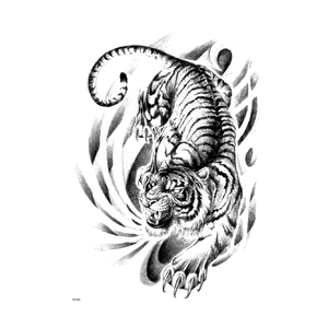 Tatuajes Temporales de Espalda Completa, Adhesivos de Transferencia al Agua, Diseño Genial de Gran Tamaño, Arte Corporal Masculino, Decoración de Espalda Impermeable y Duradera - Product Image 6