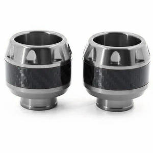 Deslizador de Motocicleta de Aleación de Aluminio y Fibra de Carbono, Piezas Modificadas con Protección Anticaída, Copa de Horquilla Delantera, Accesorios Anticolisión - Product Image 4