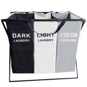<b>Large</b> Home Foldable Dirty Laundry Sorter <b>Bin</b> Storage Bag Drawer for Clothes and Toys Convenient Dirty Laundry Hamper - Product Image 4