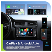 Stereo Mobil Android Podofo 8'' 4+64G untuk Skoda Octavia II/MK2/Yeti/Rapid Wireless CarPlay/Android Auto GPS WIFI BT FM RDS
