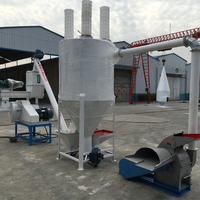 Ligne de production complète d'équipements pour granulés de foin, de luzerne, de graine d'arachide et de paille pour bétail et moutons