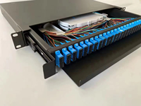 Kotak Terminal distribusi Panel Patch optik SC 6 Port ODF 19 "1U ODF 6 kualitas tinggi POE 4G 3G LC konektor WiFi IP TCP GPRS