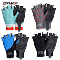 Darevie Half Finger Fahrrad handschuhe atmungsaktiv Anti-Rutsch-Schnellt rocknende Hochgeschwindigkeits-Renn handschuhe Aero-Fahrrad handschuhe