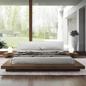 เตียงทาทามิ Jodhpuri Woods สีฮันนี่ พร้อมโครงสร้างไม้จริง ดีไซน์มินิมอล โครงเตียงเตี้ย และห้องนอนที่หรูหรา - Product Image 6