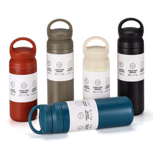 Borraccia Termica Sportiva da Viaggio in Acciaio Inox a Doppia Parete Personalizzata 350ml 500ml Kintos con Coperchio - Product Image 1