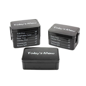 Caja de <span class=keywords><strong>almuerzo</strong></span> Bento de doble capa, menú de salida de hoy - Product Image 1