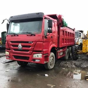 Camión volquete diésel resistente de 10 ruedas usado Sinotruck HOWO 371 Euro 2 estándar de emisión 6x4 rueda motriz Tractor izquierdo Weichai - Product Image 2