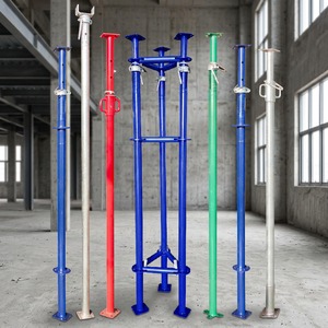 Puntales de Andamio de Acero Giratorios Ajustables para Soporte de Construcción de Hormigón, Superficie con Recubrimiento de Zinc, Acero Q235, Diseño Industrial - Product Image 2