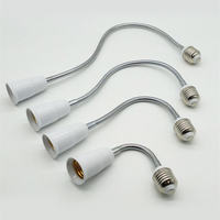 Adaptateur d'extension flexible en plastique pour lampe de bureau, douille E27, vente en gros d'usine