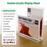 Support de Présentation en Acrylique Transparent pour Cartes de Visite, Horizontal et Vertical, Format A4, pour Magasin et Entreprise - Fabrication OEM