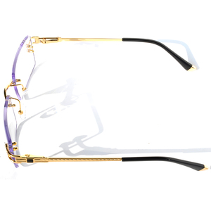 Occhiali da Sole Senza Montatura Finione per Uomo, Marca di Lusso, Occhiali con Lenti Colorate, Vendita all'Ingrosso di Occhiali da Sole Quadrati Senza Montatura per Donna - Product Image 5