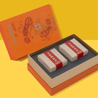 Coffret cadeau de thé, emballage de thé en vrac, logo personnalisé imprimé, tube en papier kraft rond vide, doublure en éponge biodégradable