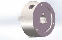 YTUM K12-125 Mandrin de tour autocentrant à quatre mors, montage cylindrique court, mandrin manuel pour l'usinage d'objets carrés et octogonaux