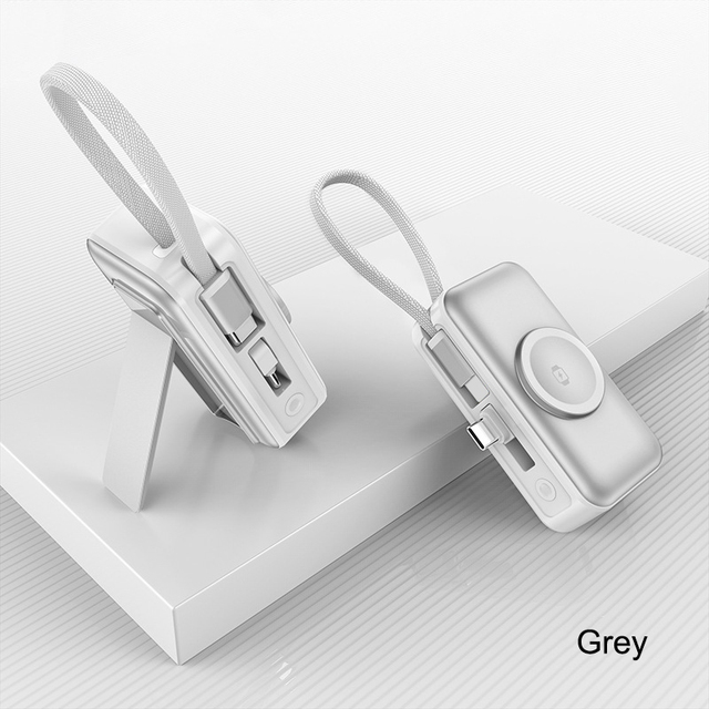 New Arrival Portable Charging Power Bank 5000mAh Capacity Mini 20W Wireless Charger with Charging Cable