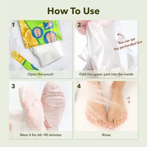 Foglio di maschera per Peeling piede lucido e morbido Premium per la pelle del bambino liscia e umida esfoliante buccia calli efficaci sulla pelle secca - Product Image 3