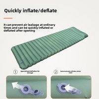 Matelas de camping tubulaire gonflable en nylon et TPU, épaisseur 10 cm, haute valeur R, chaud