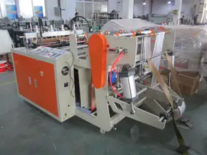 Zwei-Linien heißschneidende Plastiktütenherstellungsmaschine