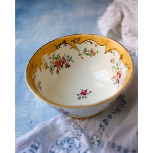 Gabriella P. Late 19th Century English Porcelain <b>Bowl</b> with Yellow Edge Polished Ceramic <b>Soup</b> <b>Bowls</b> <b>Set</b> Cute Bohemian Style - Product Image 5